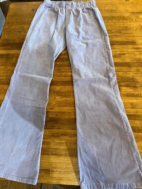 Free People Pull On Corduroy Flare Lavendar Pants